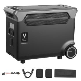 Extra Battery for Portable Power Station, 3840Wh LiFePO4 Extra Expansion Battery with 3 Output Ports for Home Use, Outdoor Camping, Road Trips, RVs