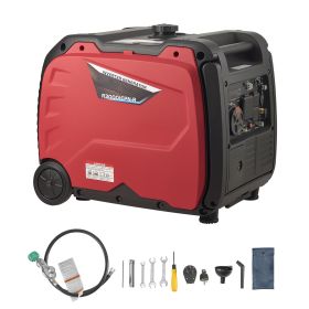 Inverter Generator, 4200W Peak Watt Quiet Inverter Generator, Dual Fuel Inverters Generators for Home Outdoor, Gas & LPG Powered, Stable Power