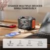 200W Portable Power Station, FlashFish 40800mAh Solar Generator with 230V AC Outlet/2 DC Ports/3 USB Ports