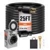 30 Amp Generator Cord and Power Inlet Box Kit, 25 FT, NEMA L14-30P/L14-30R STW 10 AWG Generator Power Extension Cord with Twist Lock Connector