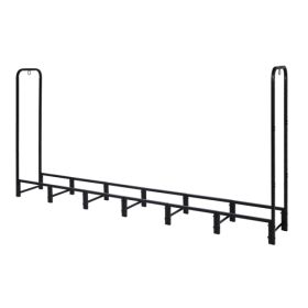 8FT Firewood Rack Outdoor, Heavy Duty Firewood Storage Rack, Outdoor Firewood Rack With Cover, Wood Rack Log Rack For Outdoor & Indoors, Black (Option: Defaulttitle)