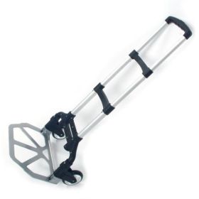 Portable, Foldable, Telescopic Trolley Trolley, Trolley, Luggage Cart, Black (Option: black)